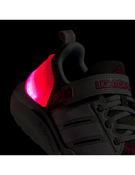 ADIDAS LIGHTORAMA RNR EL C GIRLS' SHOES - GREEN/PINK