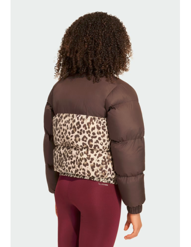 Adidas Girls' Jacket with Allover Print - Brown
