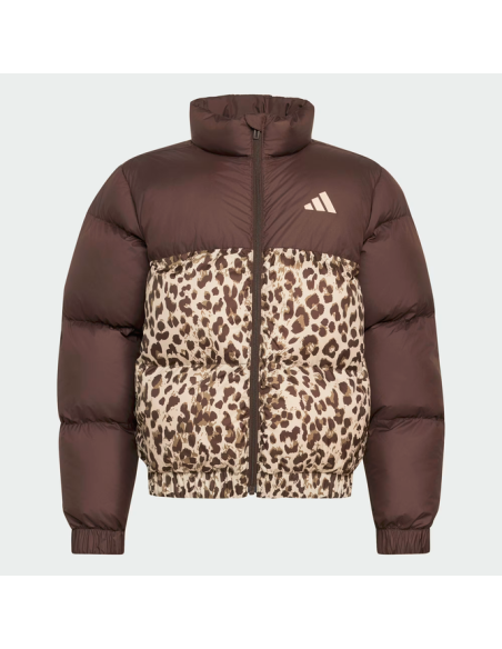 Adidas Girls' Jacket with Allover Print - Brown