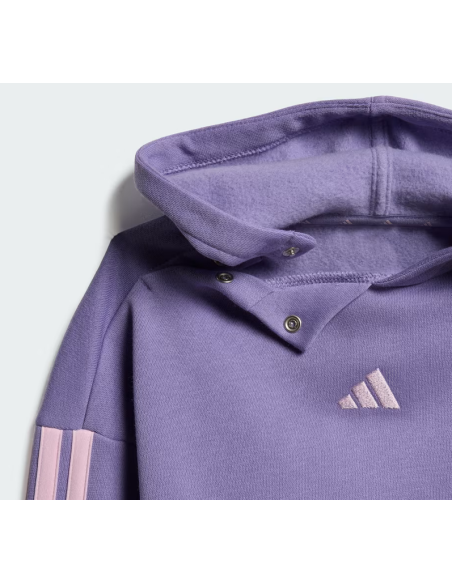 Adidas Essentials Girls' Tracksuit - Purple/Pink