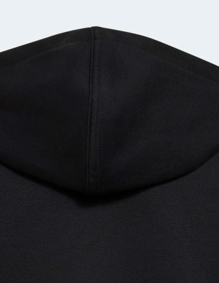 Felpa Ragazzo Adidas Hoodie Slogan Fleece - Nero