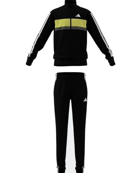 Chándal Adidas Essentials Tiberio 3-Stripes para Unisex - Negro