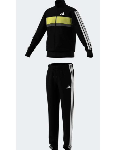 Tuta Unisex Adidas Essentials Tiberio 3-Stripes - Nero
