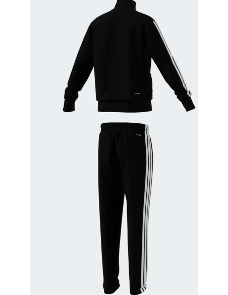 Adidas Essentials Tiberio 3-Stripes Tracksuit for Unisex - Black