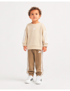 Adidas 3-Stripes Tracksuit for Boys - Beige/Brown