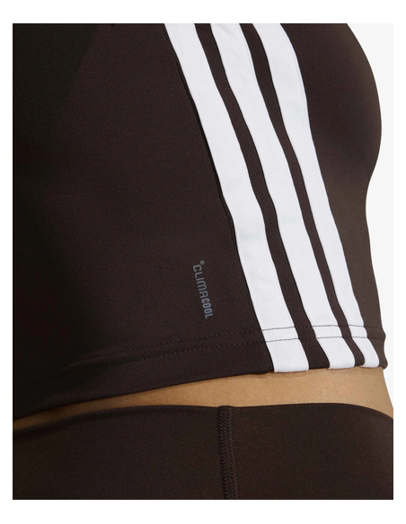 Top Donna Adidas Train Essentials 3-Stripes - Marrone