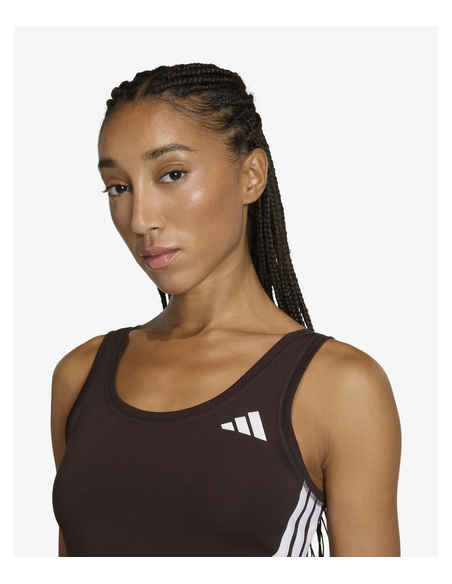 Adidas Train Essentials 3-Stripes Women's Top - Brown