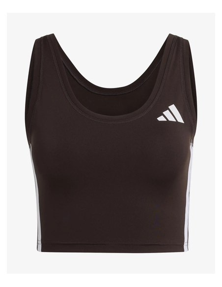 Adidas Train Essentials 3-Stripes Women's Top - Brown