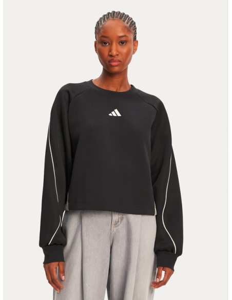 Adidas Stadium 3-Stripes Women's Sweatshirt - Black
