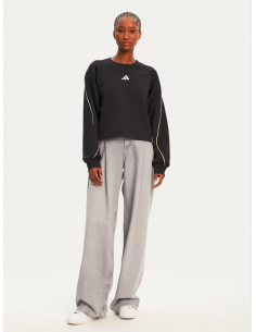 Adidas Stadium 3-Stripes Women's Sweatshirt - Black 2