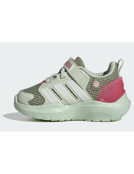 Scarpe Bambina Adidas Runner Lightorama - Verde/Rosa