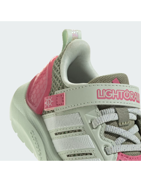 Scarpe Bambina Adidas Runner Lightorama - Verde/Rosa