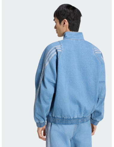 Adidas Men's Denim Jacket - Light Blue