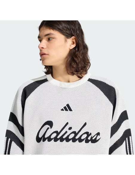 Adidas Men's House of Tiro Knitted Sweatshirt - White/Black