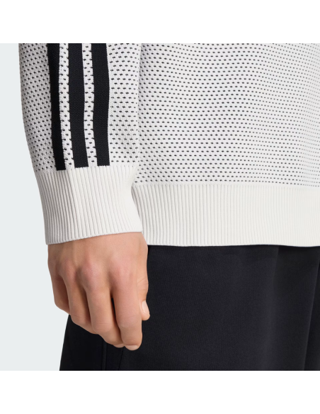 Adidas Men's House of Tiro Knitted Sweatshirt - White/Black