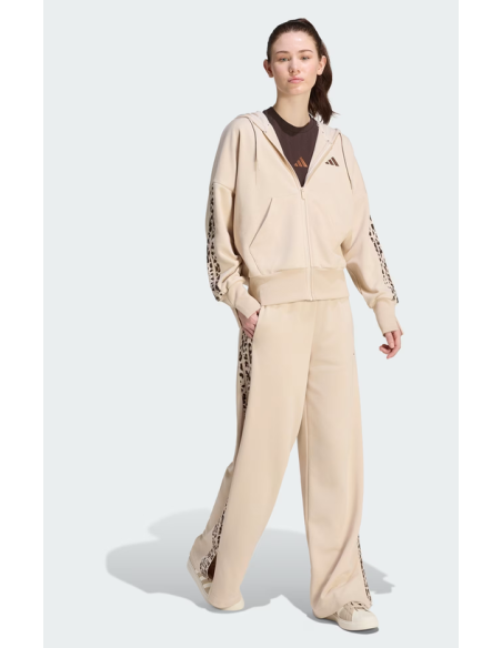 Giacca Donna Adidas Essentials 3-Stripes Animalier - Beige