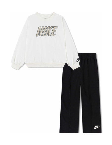 Nike RETRO Girls' Tracksuit - White/Black