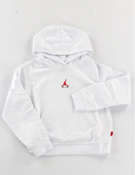 Felpa Ragazzo Jordan BROOKLYN PO HOODY - Bianca