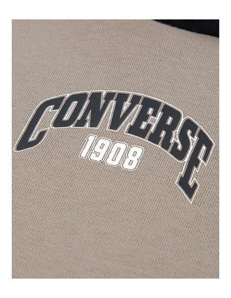 Converse Boys' Colorblock Patch Hoodie - Beige