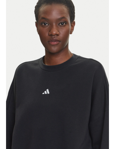 Felpa Donna Adidas Essentials Small Logo - Nero