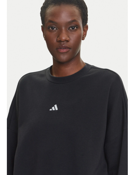Adidas Essentials Small Logo Women's Sweatshirt - Black