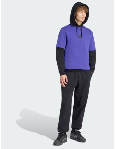 Adidas Men's Kit Small Logo Cuffed Pants - Black