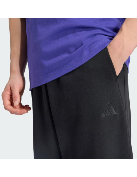 Pantalone Uomo Adidas Kit Small Logo Cuffed - Nero