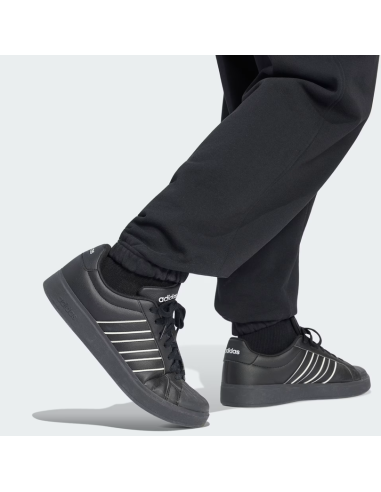 Adidas Men's Kit Small Logo Cuffed Pants - Black