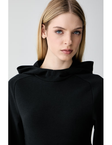 Felpa Donna Adidas Soft Lux - Nero
