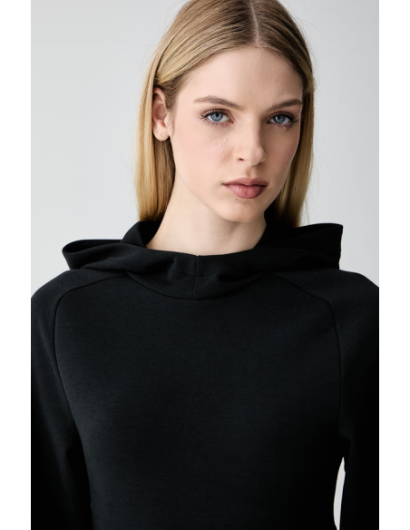 Felpa Donna Adidas Soft Lux - Nero