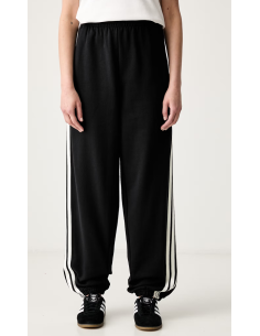 Adidas Women's Side-Stripe Track Pants - Black