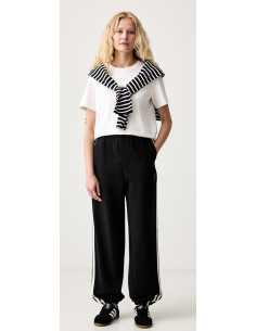 Adidas Women's Side-Stripe Track Pants - Black 2