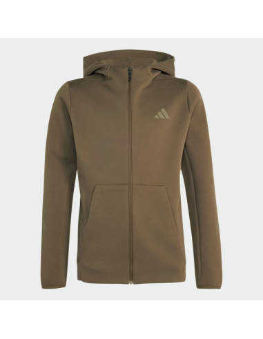 Adidas Boys' Zip-Up Hoodie Z.N.E. - GREEN