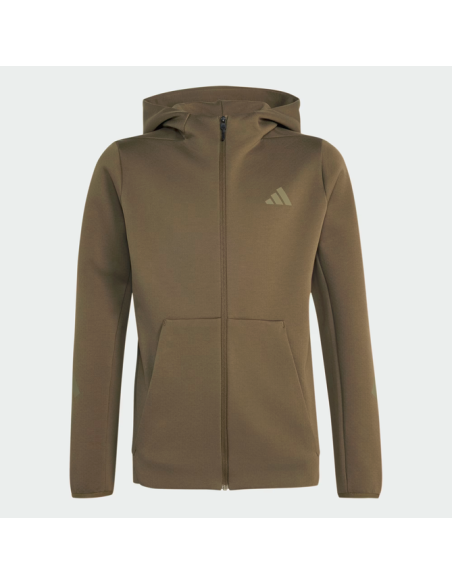 Felpa Ragazzo Adidas con zip Z.N.E - VERDE