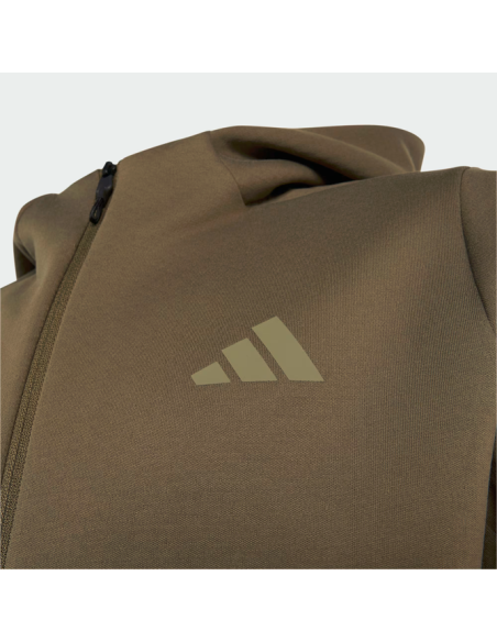 Adidas Boys' Zip-Up Hoodie Z.N.E. - GREEN