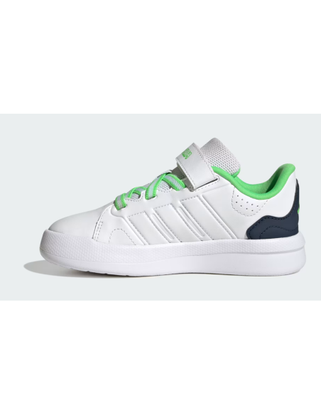 Adidas LIGHTORAMA COURT EL I Kids' Shoes - WHITE/GREEN/BLUE