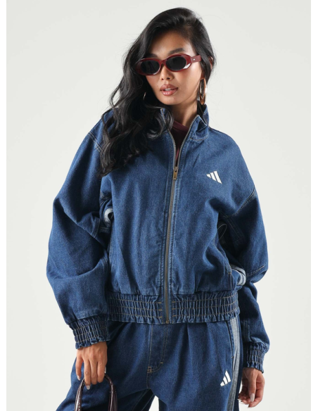 Giacca Donna Adidas Denim - Blu