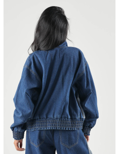 Adidas Women's Denim Jacket - Blue 2