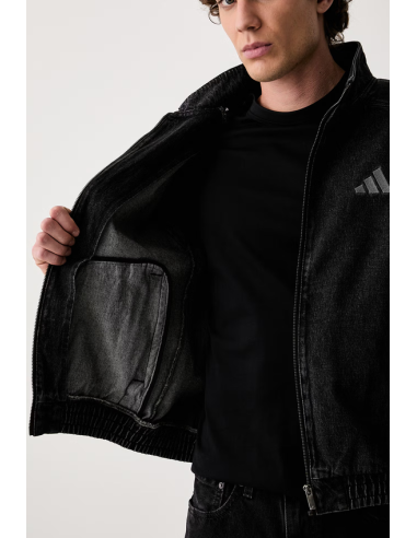 Giacca Uomo Adidas Denim - Nero