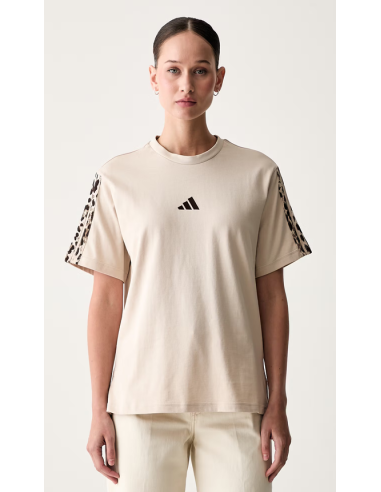 T-Shirt Donna Adidas Animalier - Beige