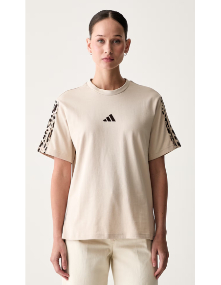 T-Shirt Donna Adidas Animalier - Beige