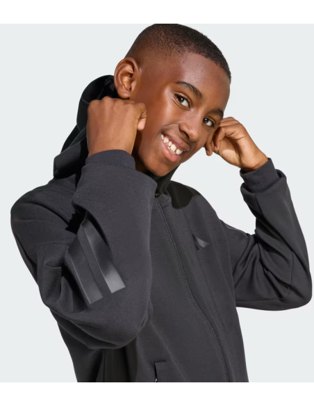 Adidas Future Icons 3-Stripes Boys' Sweatshirt - Black