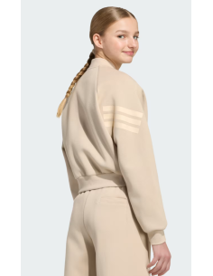 Adidas Future Icons 3-Stripes Girls' Jacket - Beige 2