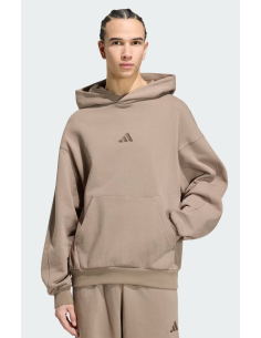 Felpa Uomo Adidas Kit Small Logo - Marrone