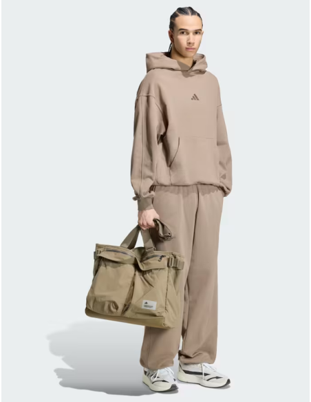 Felpa Uomo Adidas Kit Small Logo - Marrone