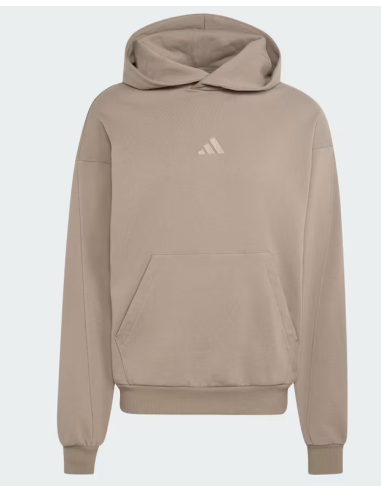Felpa Uomo Adidas Kit Small Logo - Marrone