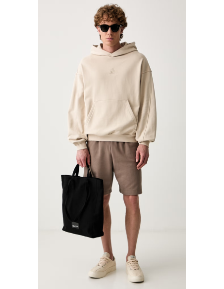 Felpa Uomo Adidas Kit Small Logo - Beige