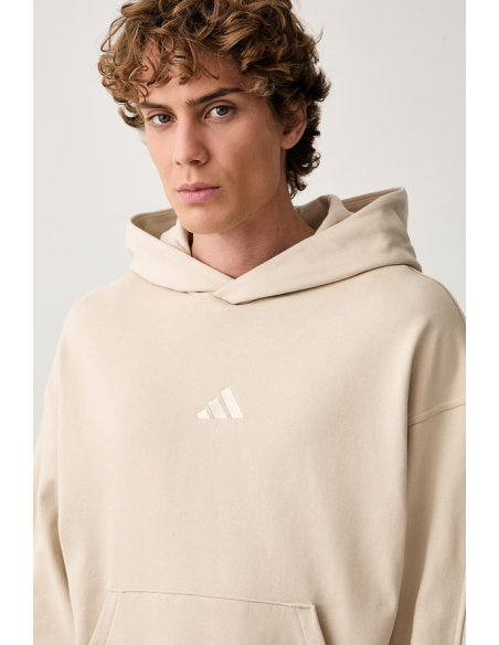 Felpa Uomo Adidas Kit Small Logo - Beige