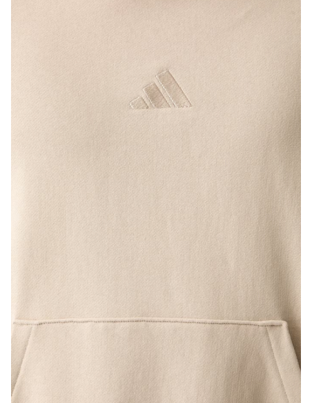 Felpa Uomo Adidas Kit Small Logo - Beige
