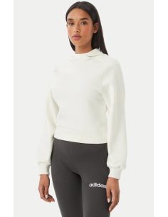 Felpa Donna Adidas Soft Lux - Bianco